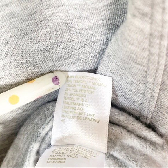 Zella Intuition Studio Long Sleeve Fleece Top Gray - Picture 7 of 7